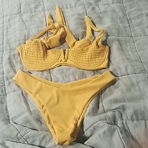☀️Yellow Zaful Bikini